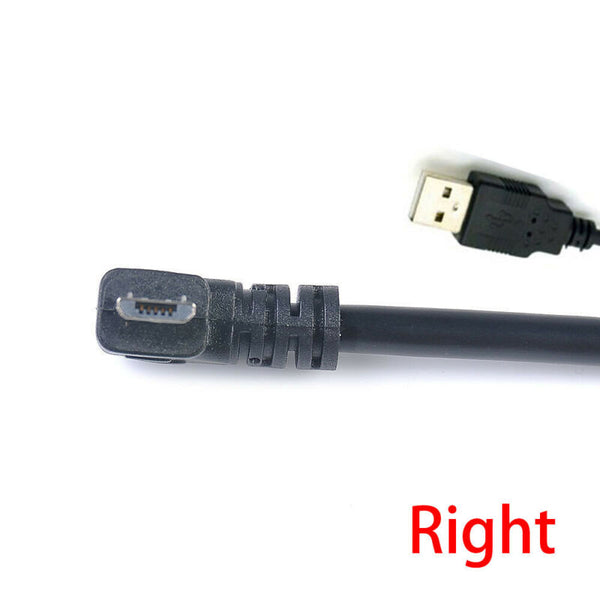 Micro USB High Speed Charging Right Angle 90 Degree Cable Fast Data Sync Cord AU