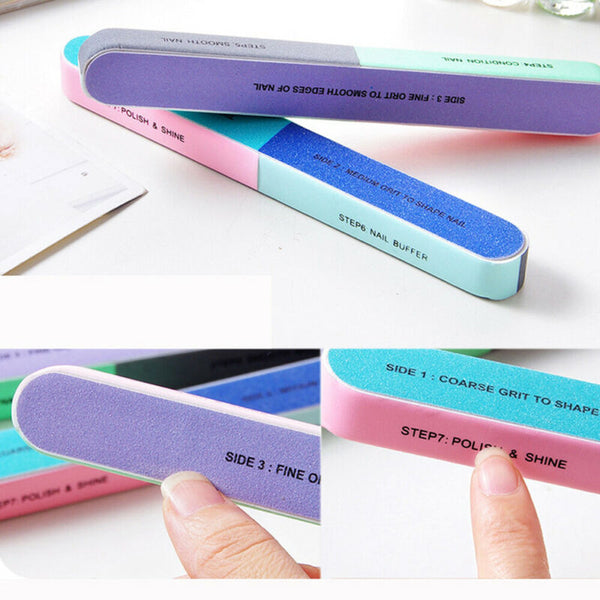 Nail Files Sanding Grit Buffer Emery Gel File Nails Filer Art Pedicure Manicure