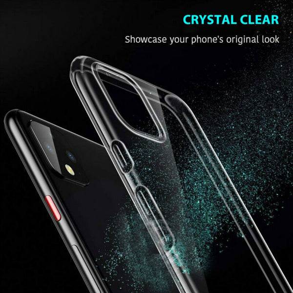 Clear Case Heavy Duty Gel Shockproof Bumper Cover Case For Google Pixel 4 4 XL