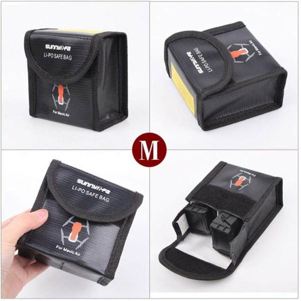 Lipo Battery Fireproof Explosionproof Safe Bag Storage Case For DJI Mavic Air