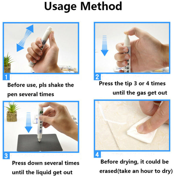 Tile Repair Pen Wall-Gap Refill Grout Refresher Marker Bathroom Cleaner