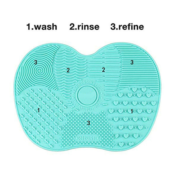 Makeup Cosmetic Silicone Brush Cleaner Washing Pad Mat Scrubber Board Cleaning