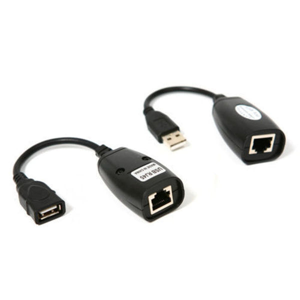 USB UTP Extender Extension Over Single RJ45 Ethernet CAT5e Cable Up to 150FT AU