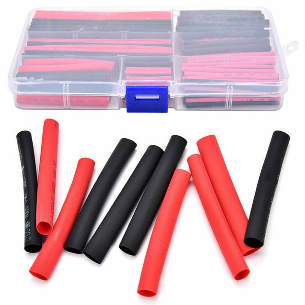 150pcs 2:1 Polyolefin Heat Shrink Tubing Tube Sleeving Wrap Wire Kit Cable AU