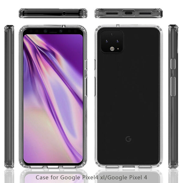 Clear Case Heavy Duty Gel Shockproof Bumper Cover Case For Google Pixel 4 4 XL