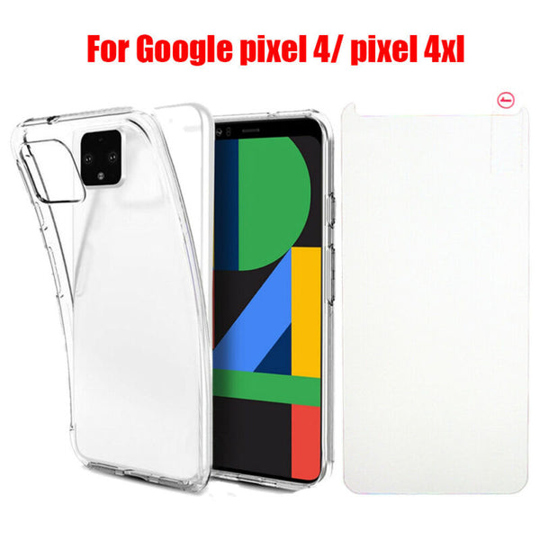 Clear Case Heavy Duty Gel Shockproof Bumper Cover Case For Google Pixel 4 4 XL