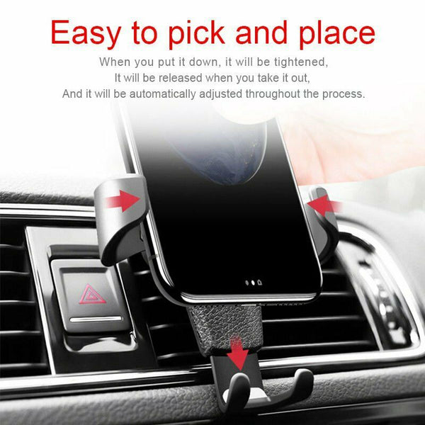 Universal Gravity Car Holder Mount Air Vent Stand Cradle For Mobile Cell Phone