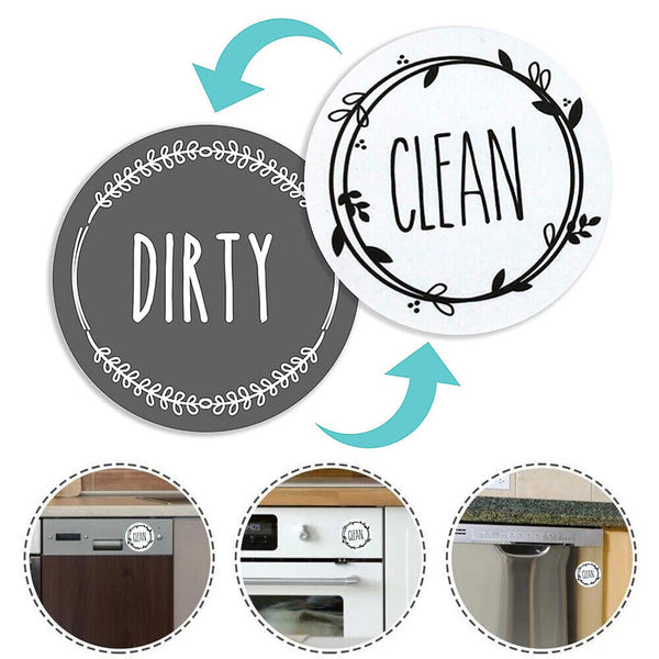 New Design Dishwasher Magnet Clean Dirty Sign Double Sided MagnetIndicator