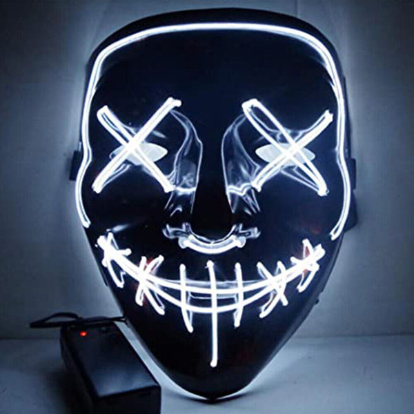 Halloween Masks LED Mask Light Up Purge Glowing Light Costume Cosplay Party