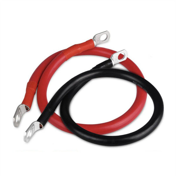 12V 24V 30cm Battery joiner Connector Lead DC Wire 100A Cable & lugs Red & Black