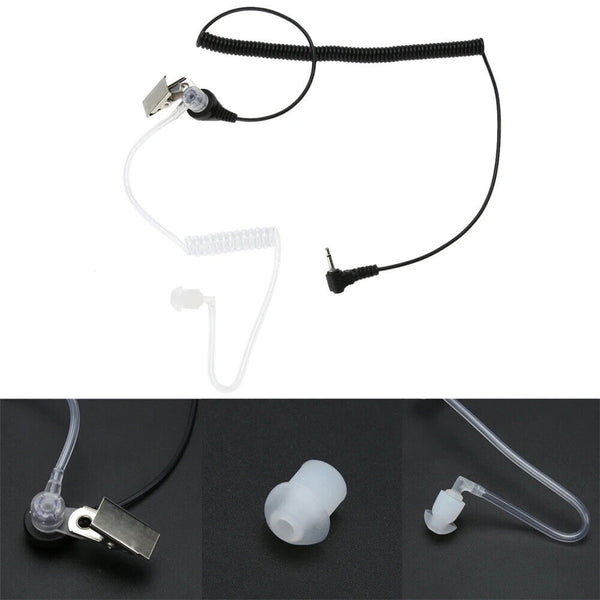 UP 5PCS 3.5mm Transparent Covert Acoustic Tube Earpiece For Motorola Radio