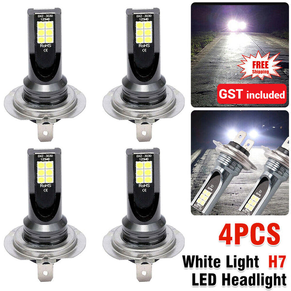 x4 H7 LED Headlight Bulb High Low Beam 110W 30000LM Super Bright 6000K White AU