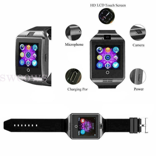 Smart Watch Unisex Wrist Bluetooth Watch Fitness Sport Tracker Call Waterproof