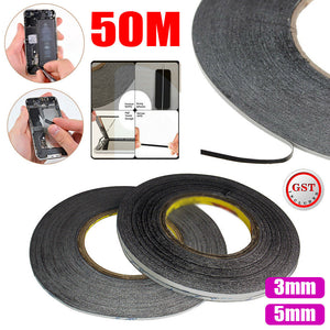 50M Double Sided Adhesive Tape Sticker Fix Repair For iPad iPhone 3mm / 5mm