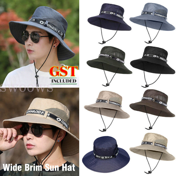 Outdoor UV Protection Sun Hat Wide Brim Cap Quick-Drying Hat For Fishing Hiking