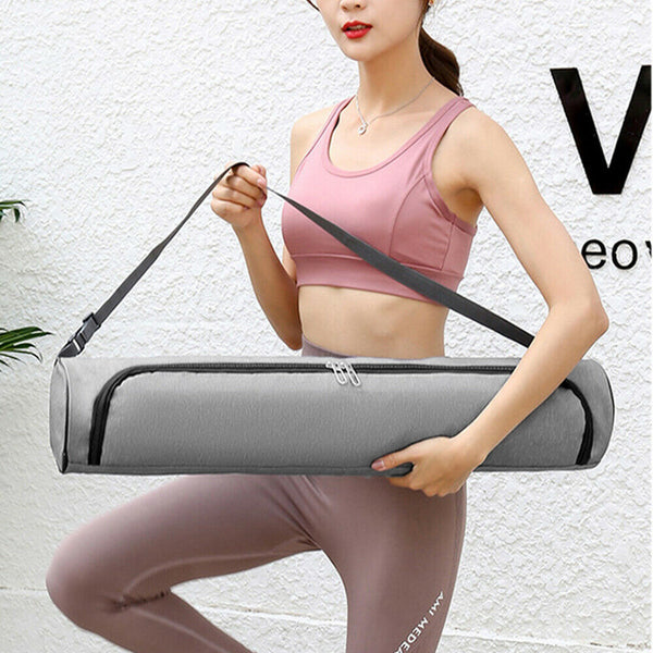 Yoga Mat Storage Bag Waterproof Pad Pocket Fitness Sports Portable Carry Bag