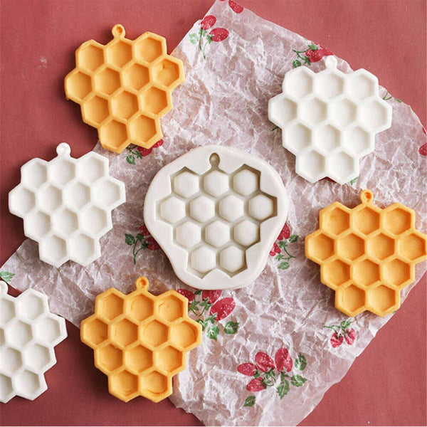 Bee Comb Silicone Mould Cake Decorating Topper Chocolate Baking Mat Border Mold