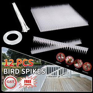 Bird Spikes Deterrent Anti Cat Human Possum Spiked Fence Mouse Pest Control