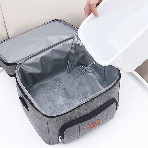 Outdoor Portable Lunch Bag Thermal Insulated Food Container Cooler Bag26x19x21CM