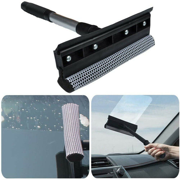 Rubber Squeegee/Scrubber Sponge Glass Window Car Windscreen Cleaner