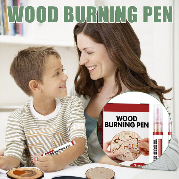 3-30 DIY Project Easy Use Chemical Wood Burning Pen Scorch Marker Wood Painting