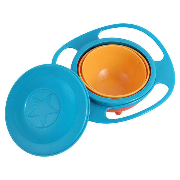 Baby Kids Feeding Bowl Magic 360 degree Rotating Gyro Toddler Infants No Spill