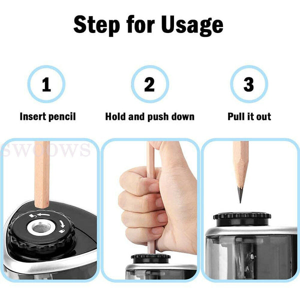 Automatic Electric Pencil Sharpener Operated Students Desktop