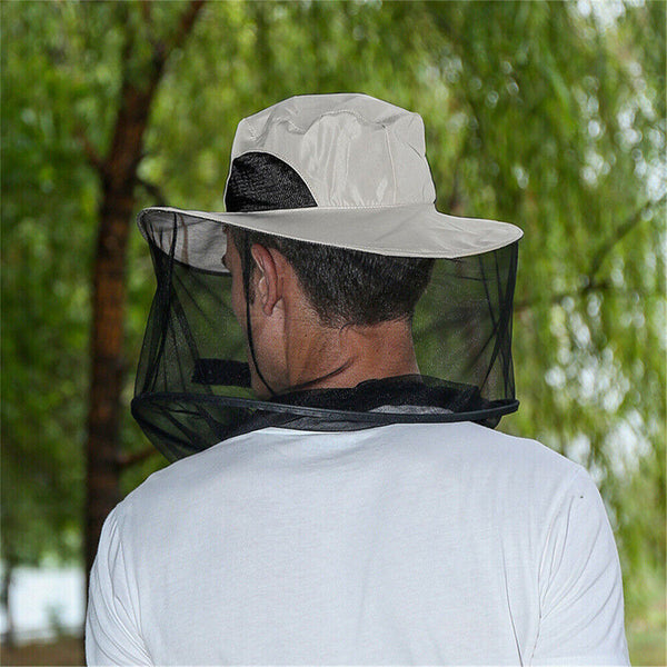 Mosquito Insect Head Net Mesh Protector Hat Fly Bee Bug Outdoor Fishing Camping