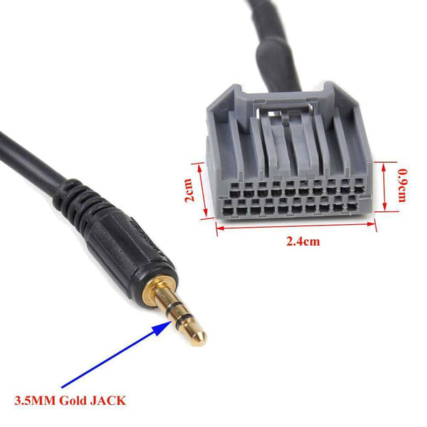 AU 3.5mm Car Audio Cable AUX Adapter For Honda Civic 2007 and UP Input Connector