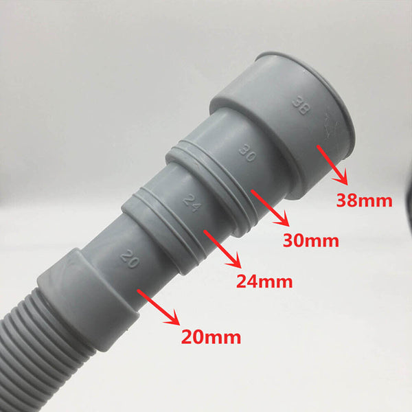 Universal Washing Machine Dishwasher Drain Hose Extension Pipe For Replacement