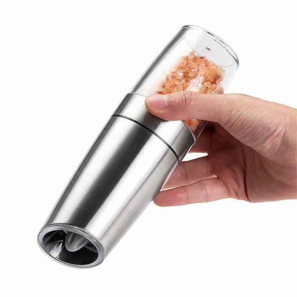 Salt Pepper Mill Grinder Automatic Battery-Operated LED Shakers Gravity Electric