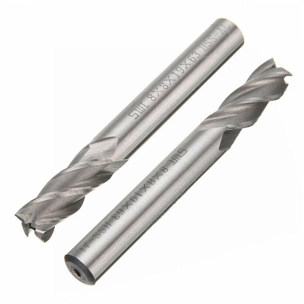 10Pcs 4 Flute Milling Drill Bit Cutter Carbide End Mill CNC Tools 2-10mm Milling