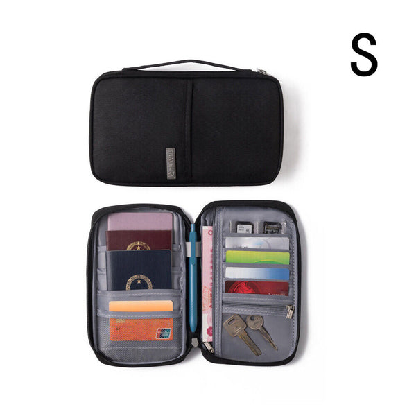 Waterproof Passport Holder Travel Document Wallet RFID Bag Family Case Organizer