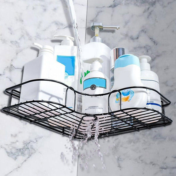 Stainless Steel Shower Caddy Corner Storage Shelf Holder Rack Organiser Bathroom