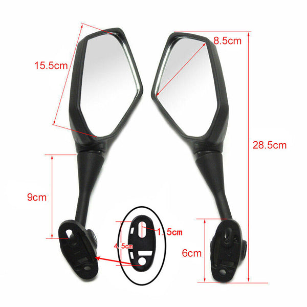 Pair Motorcycle Rear View Mirrors for HYOSUNG GT125R / GT250R / GT650R / GT650S