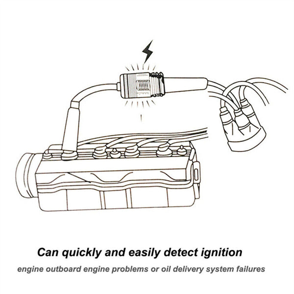 Spark Plug Tester Ignition System Coil Engine In Line Auto Diagnostic Test Tool