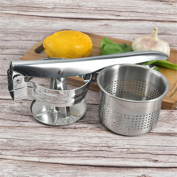 Potato Ricer Masher Fruit Stainless Steel Press Professional Juicer Puree Gnocch