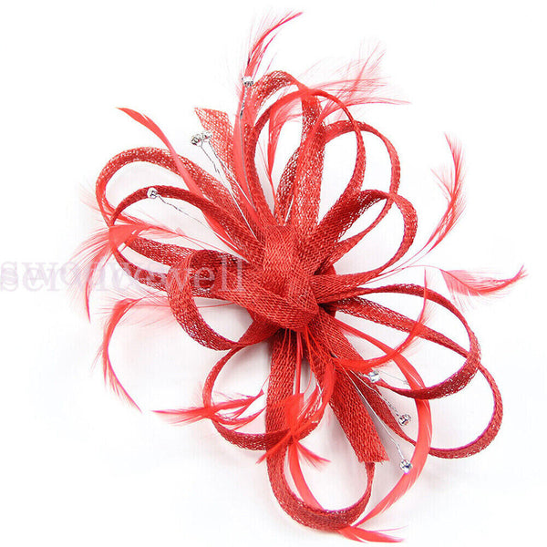 Headdress Flower Hair Headband Clip Fascinator Party Hair Accessories Women Hat