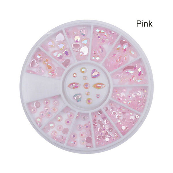 Nail Art AB Rhinestones Decorations Wheel for Nail Art