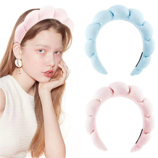 1/5x Spa Headband Sponge Spa Headband for Washing Face Facial Makeup Headband