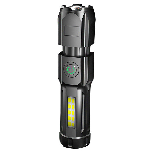 USB Rechargeable LED Tactical Flashlight Super Bright Torch Zoomable