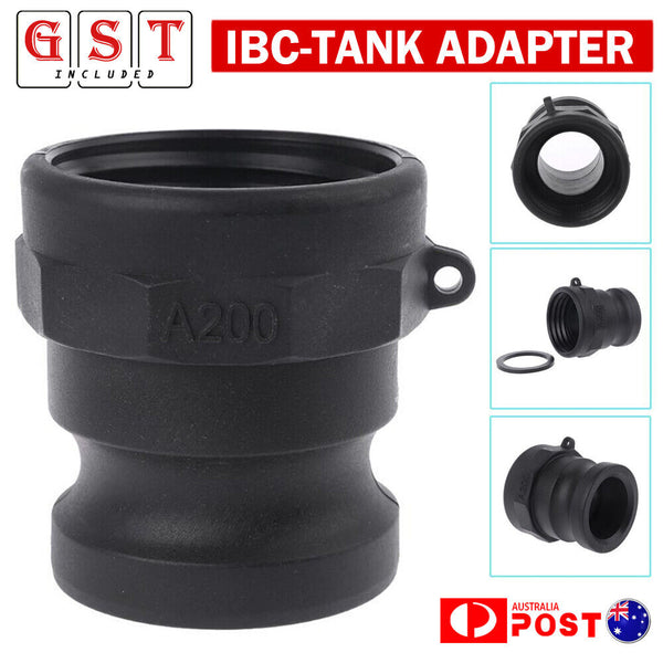 2" Coarse Thread X 2" Cam Lock IBC-Tank Adapter Water for Fittings Valve