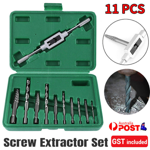 Screw Extractor Set Drill Bits Easy Ezy Out Broken Damaged Bolt Bit Remover Kit