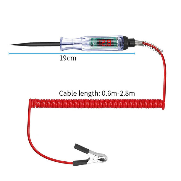6-24V Digital Electric Circuit LCD Tester Test Light Car Truck Voltage Probe Pen