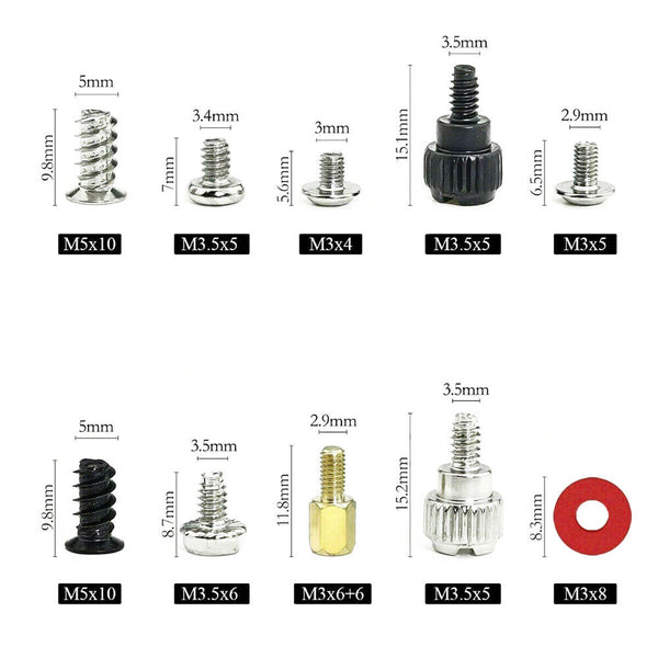 300X Computer PC Screws Kit Case Motherboard For CD-ROM Hard Disk Repair Tool AU