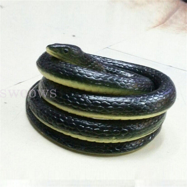 NEW 1.3M Rubber Snakes Realistic Trick Simulation Whimsy Fake Garden Pretend Toy