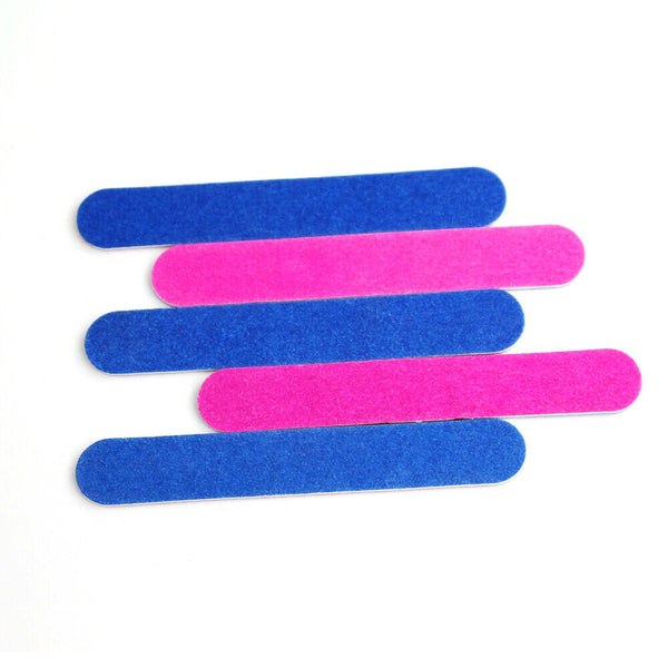 100Pcs Disposable Nail File Double Sided Emery Boards Pedicure Manicure Tool AU