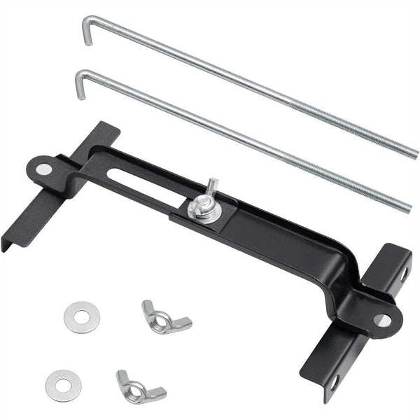 Universal Metal Car Battery Tray Adjustable Hold Down Clamp Bracket Kit Cycle AU