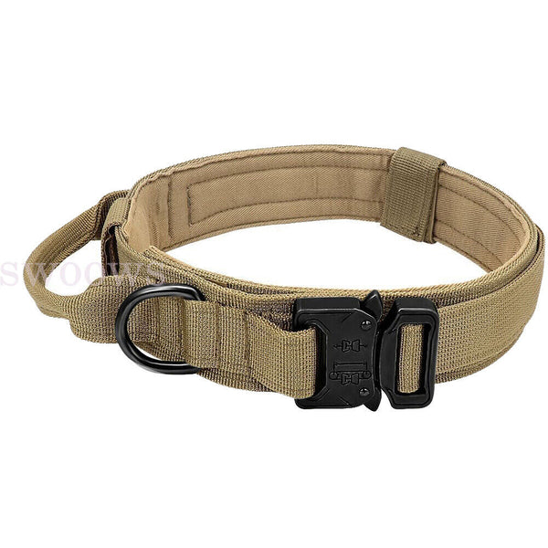 Tactical Dog Collar Military Heavy Duty Pet Collar With Metal Buckle Adjustable