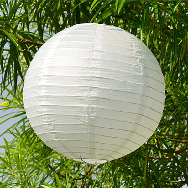 10pcs 10/20/30cm Large White Paper Lantern lanterns Party Wedding Banquet Dec